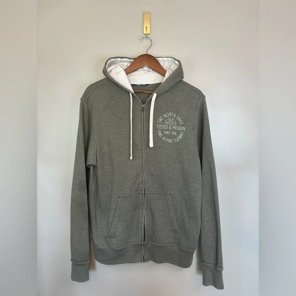 THE NORTH FACE Fine Alpine Equipment Full Zip Green Hoodie Jacket Men‎ Medium